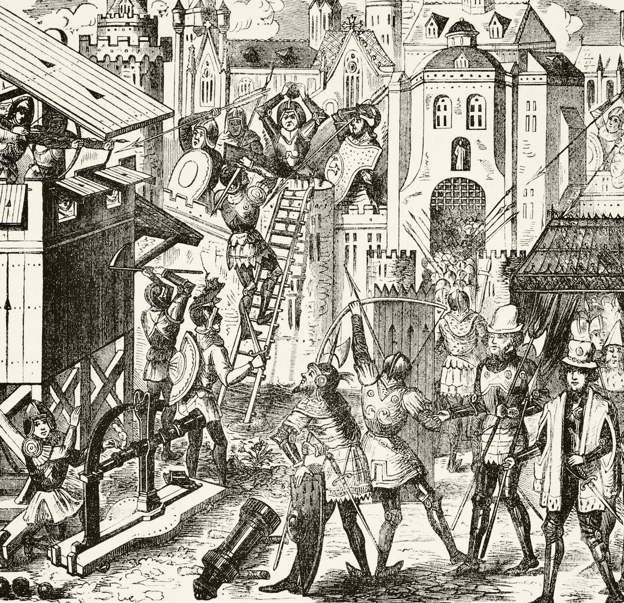 Opérations de siège au 15ème siècle, de 
