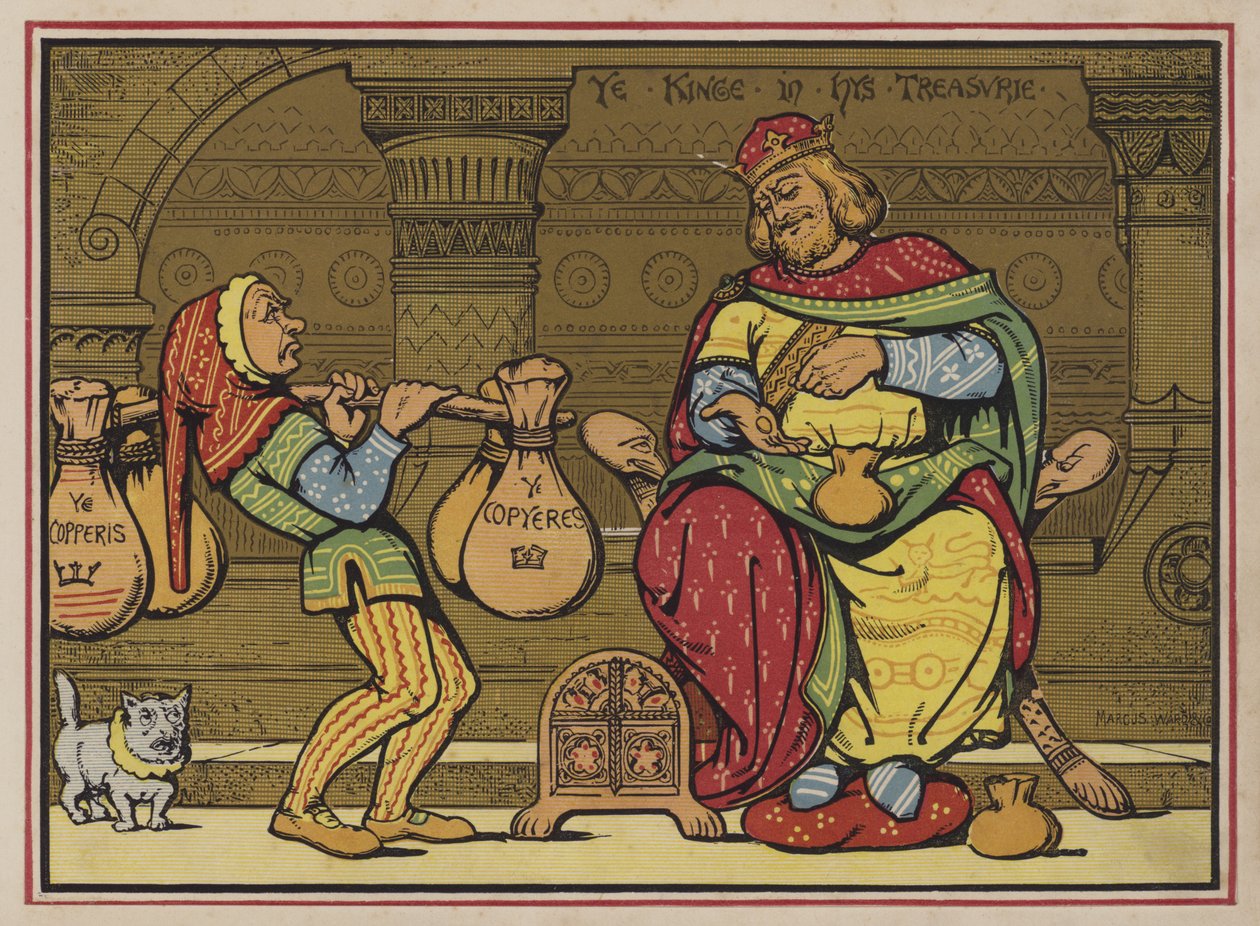 Sing A Song Of Sixpence (lithographie couleur) - English School