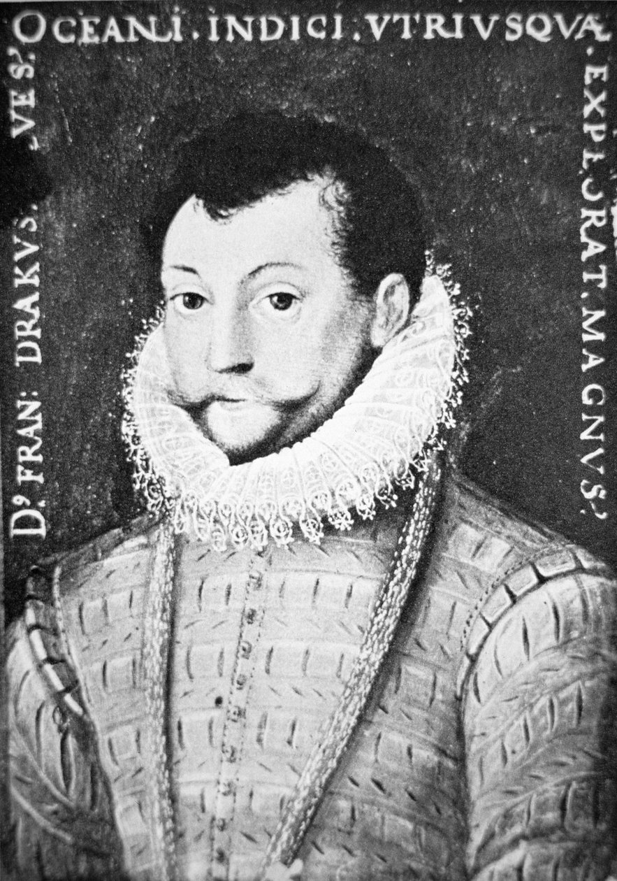 Sir Francis Drake (gravure) - English School