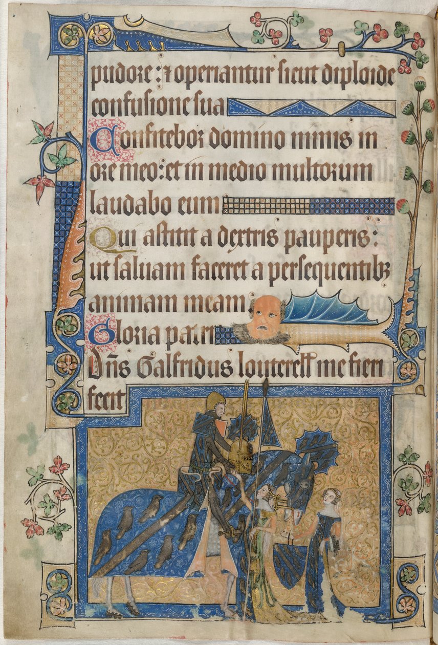 Sir Geoffrey Luttrell à cheval du 