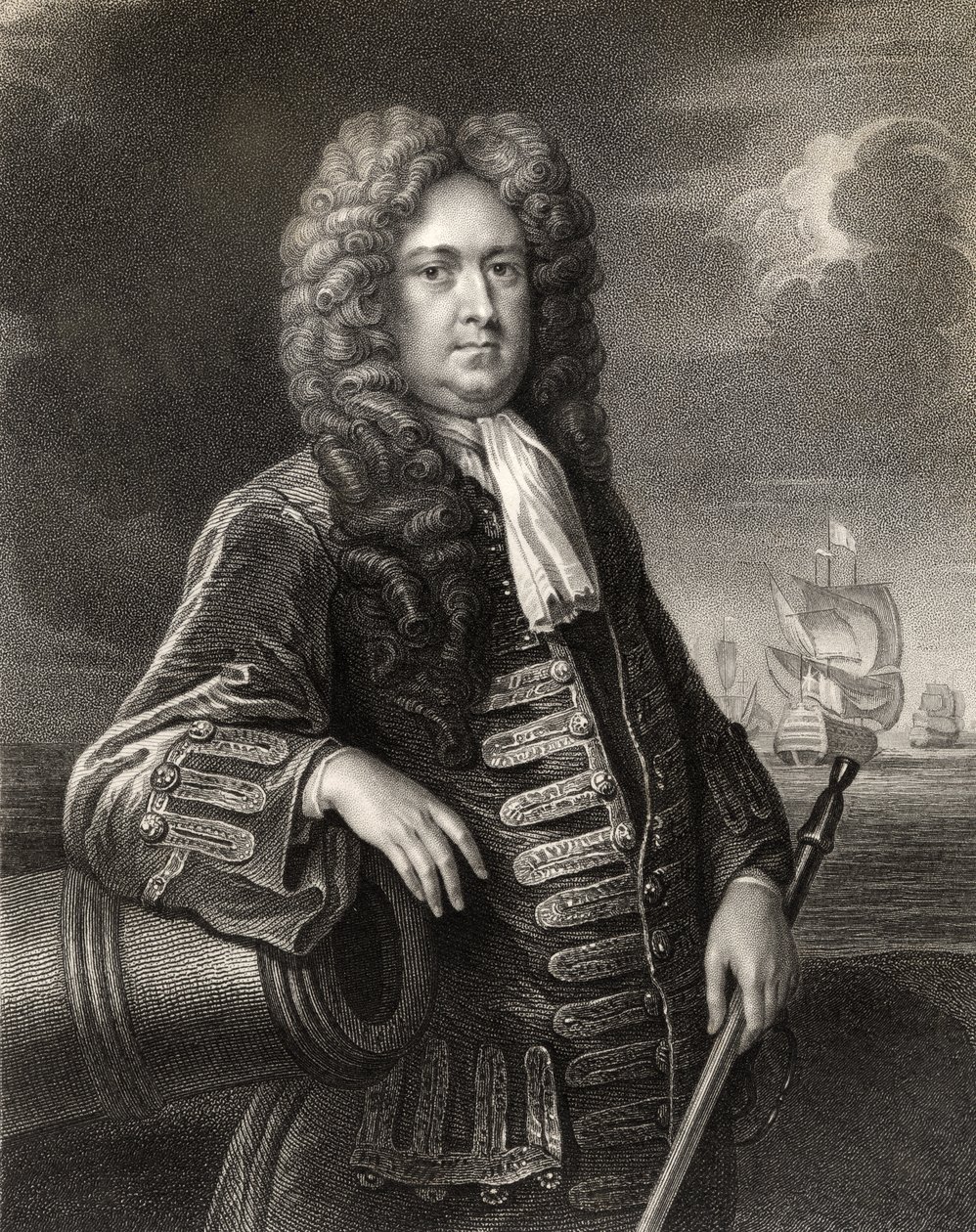 Sir George Rooke, gravé par W. Holl, de 