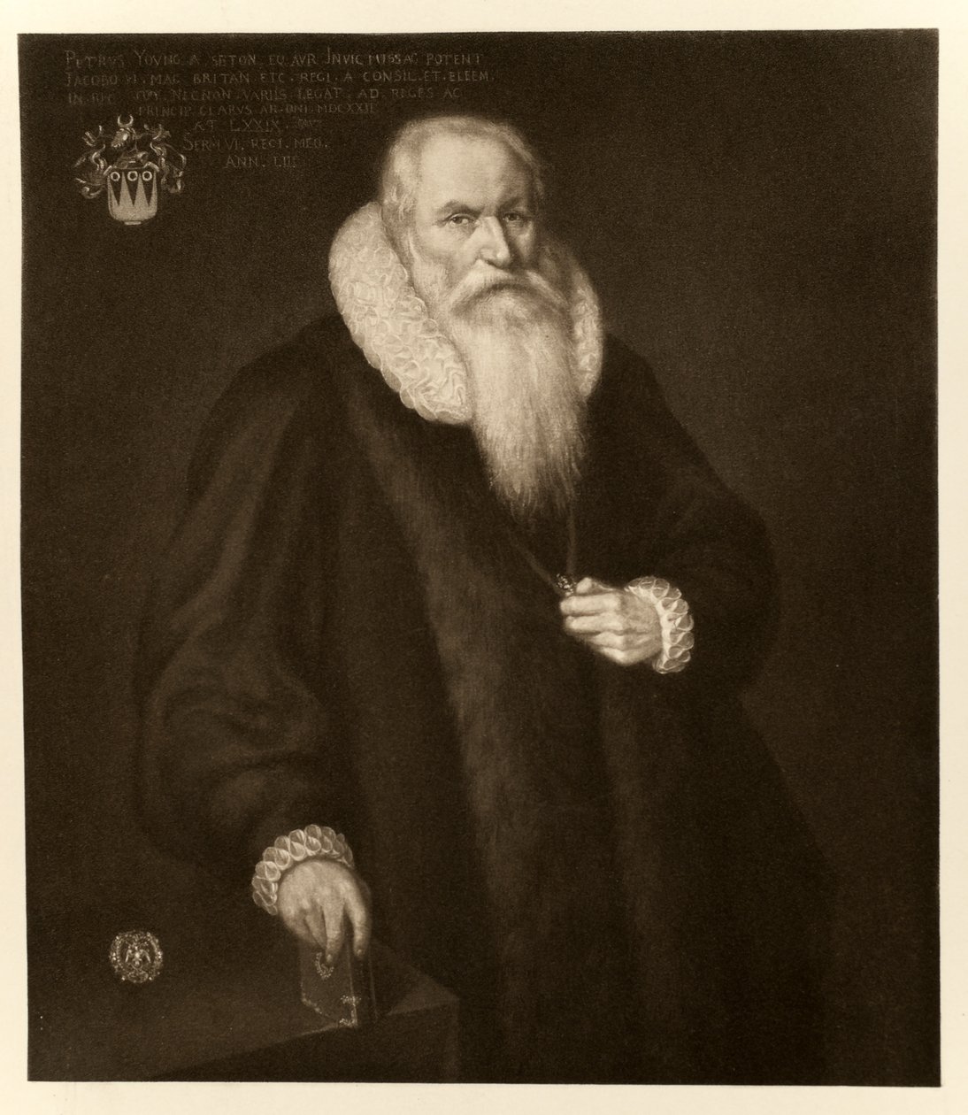 Sir Peter Young, de James I et VI, imprimé par Manzi Joyant & Co. Paris, 1904 - English School