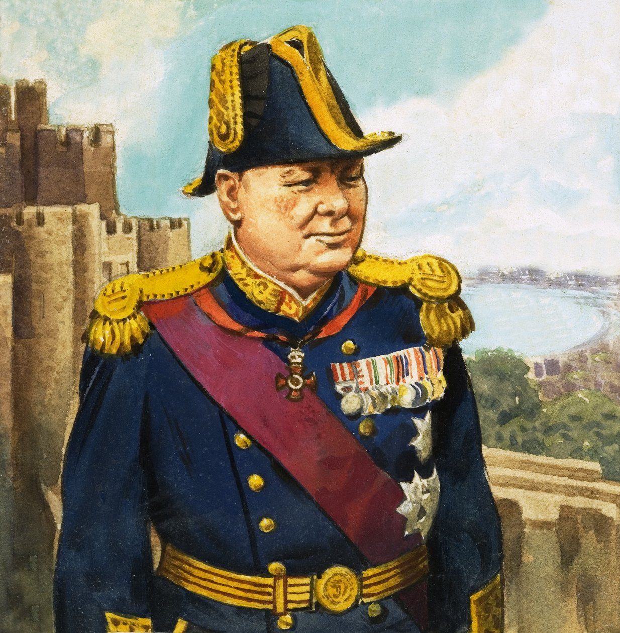 Sir Winston Churchill - English School