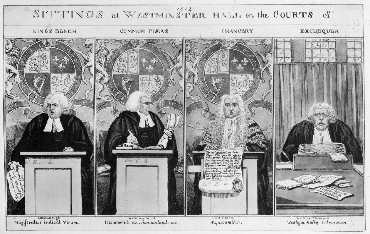 Séances aux tribunaux de Westminster Hall - English School