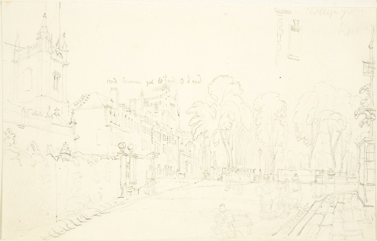 Esquisse pour College Green - English School