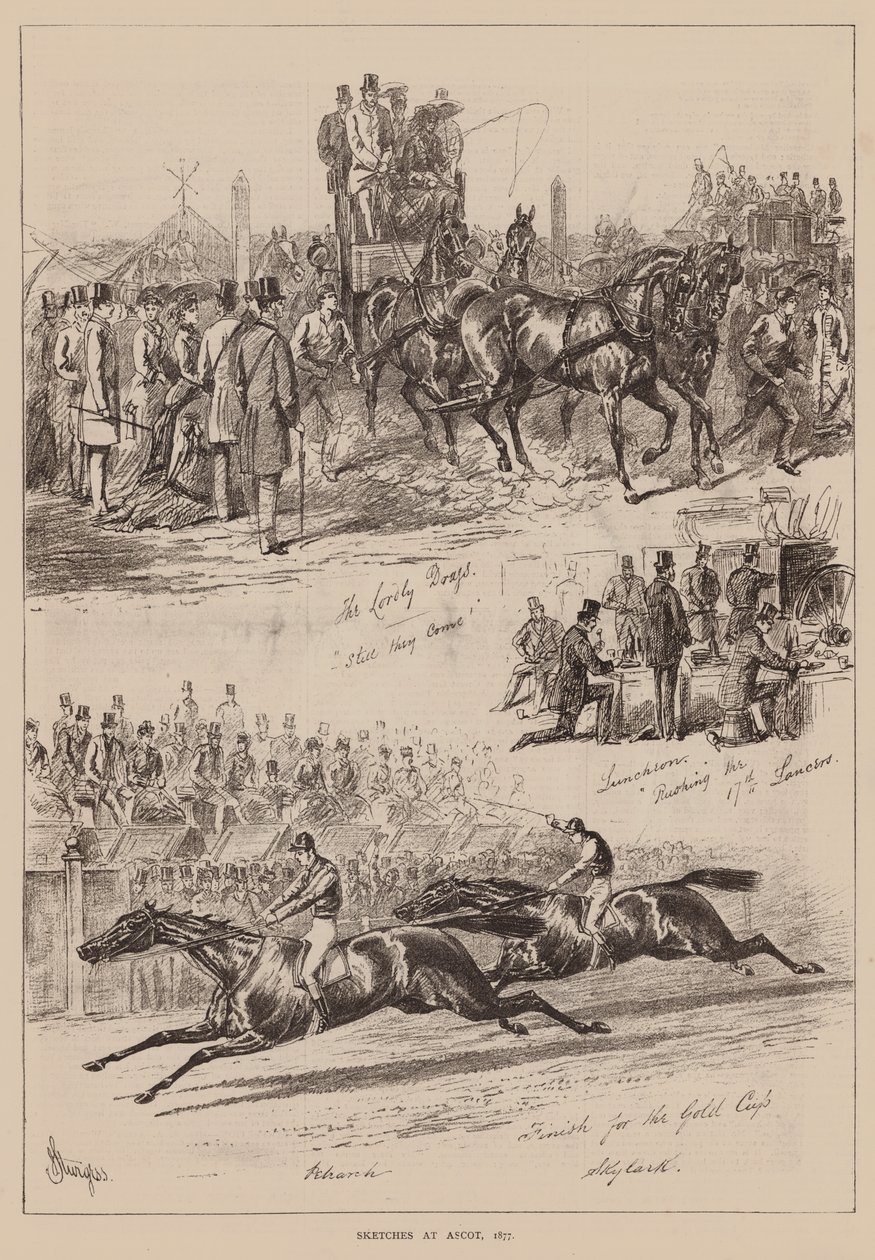 Croquis à Ascot - English School