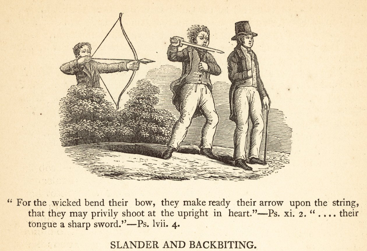 Calomnie et médisance (gravure) - English School