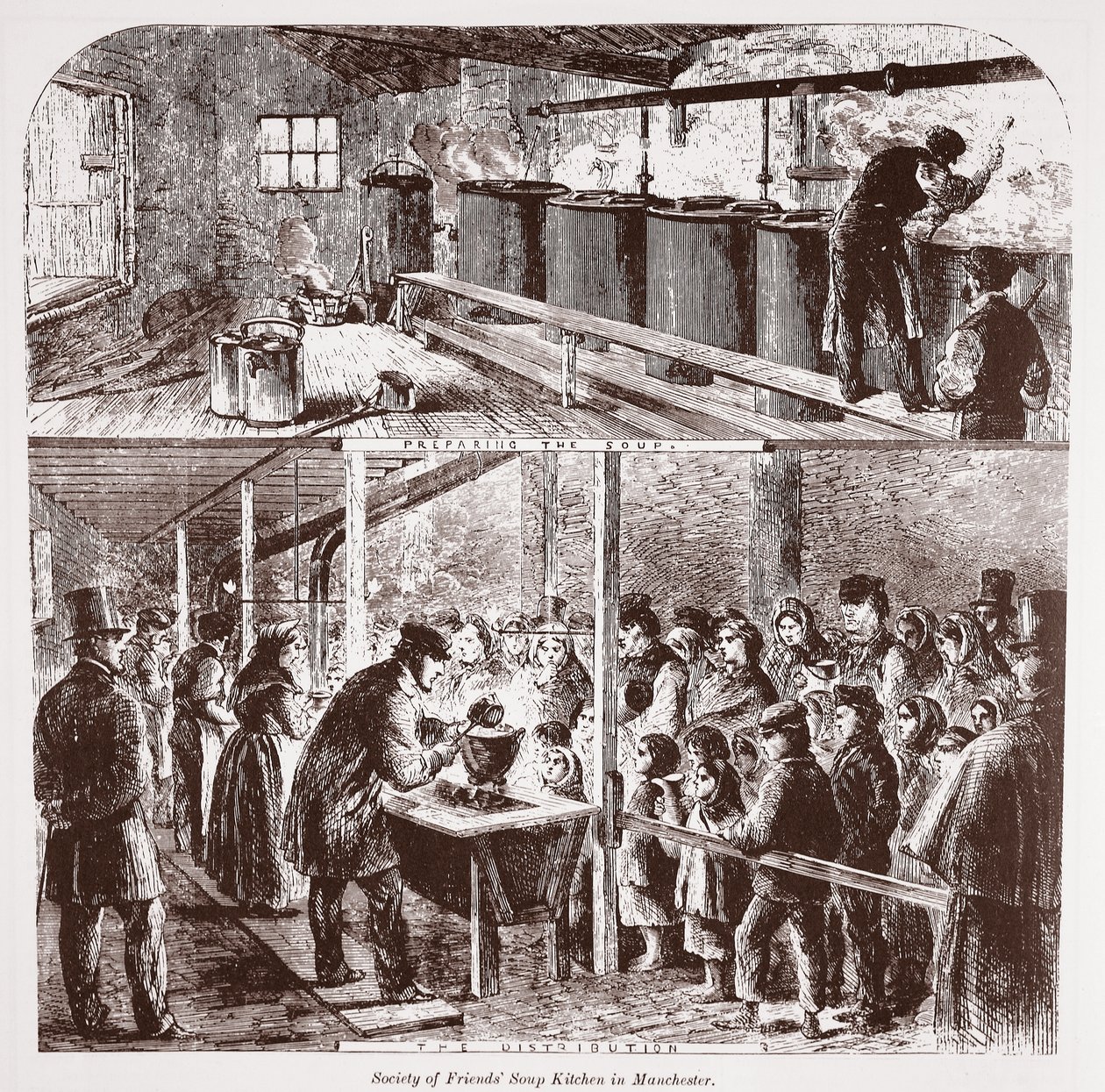 Cuisine de soupe de la Société des Amis à Manchester - English School