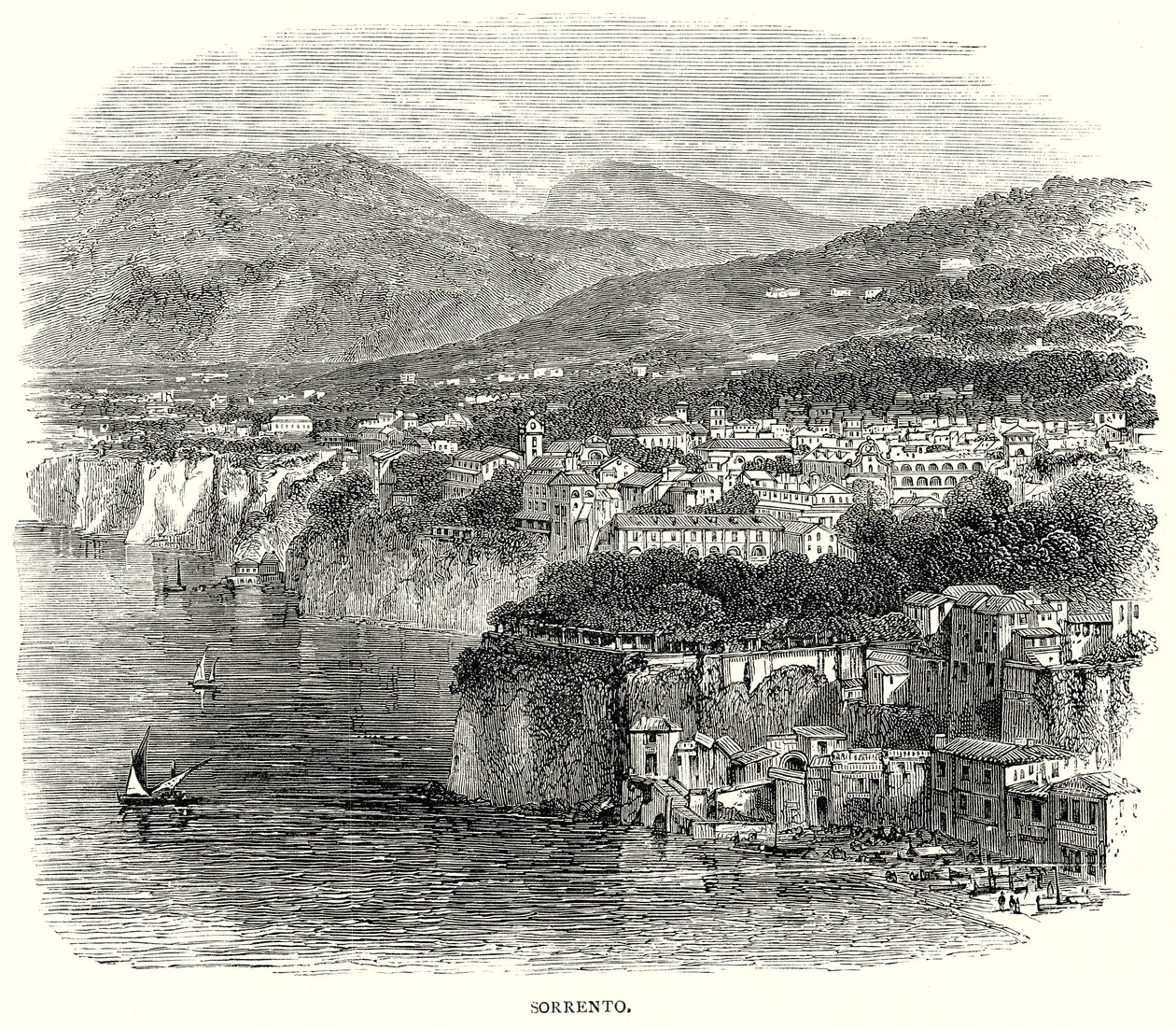 Sorrente (gravure) - English School