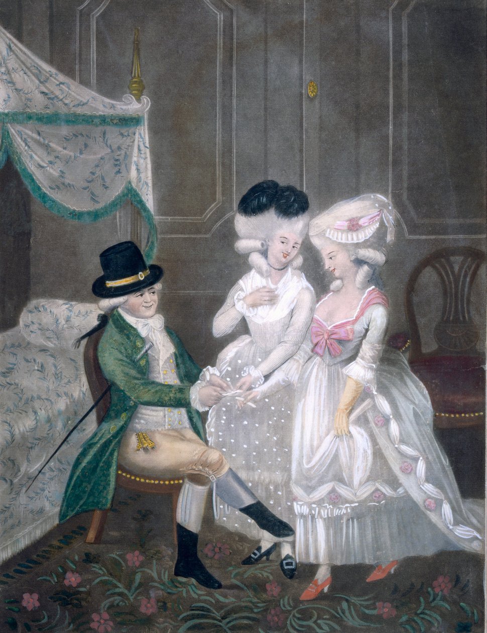 Première bobine de Sir Timothy Thicketts à Londres, ou les Beautés de Kings place, tirant au sort pour un --, 1781 - English School