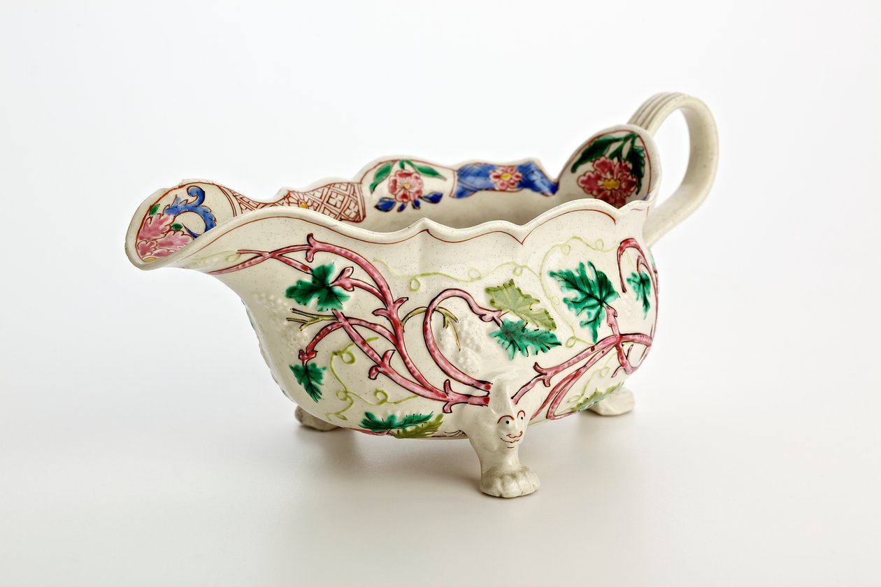 Saucière de Staffordshire, vers 1760 - English School