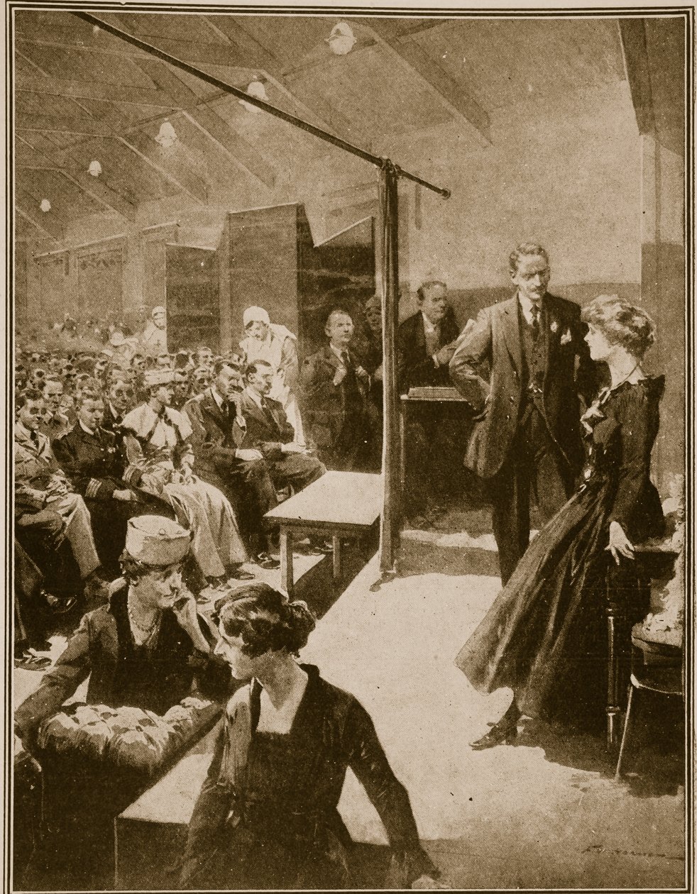 Spectacle pour les soldats aveuglés par la guerre, 1914-19 - English School