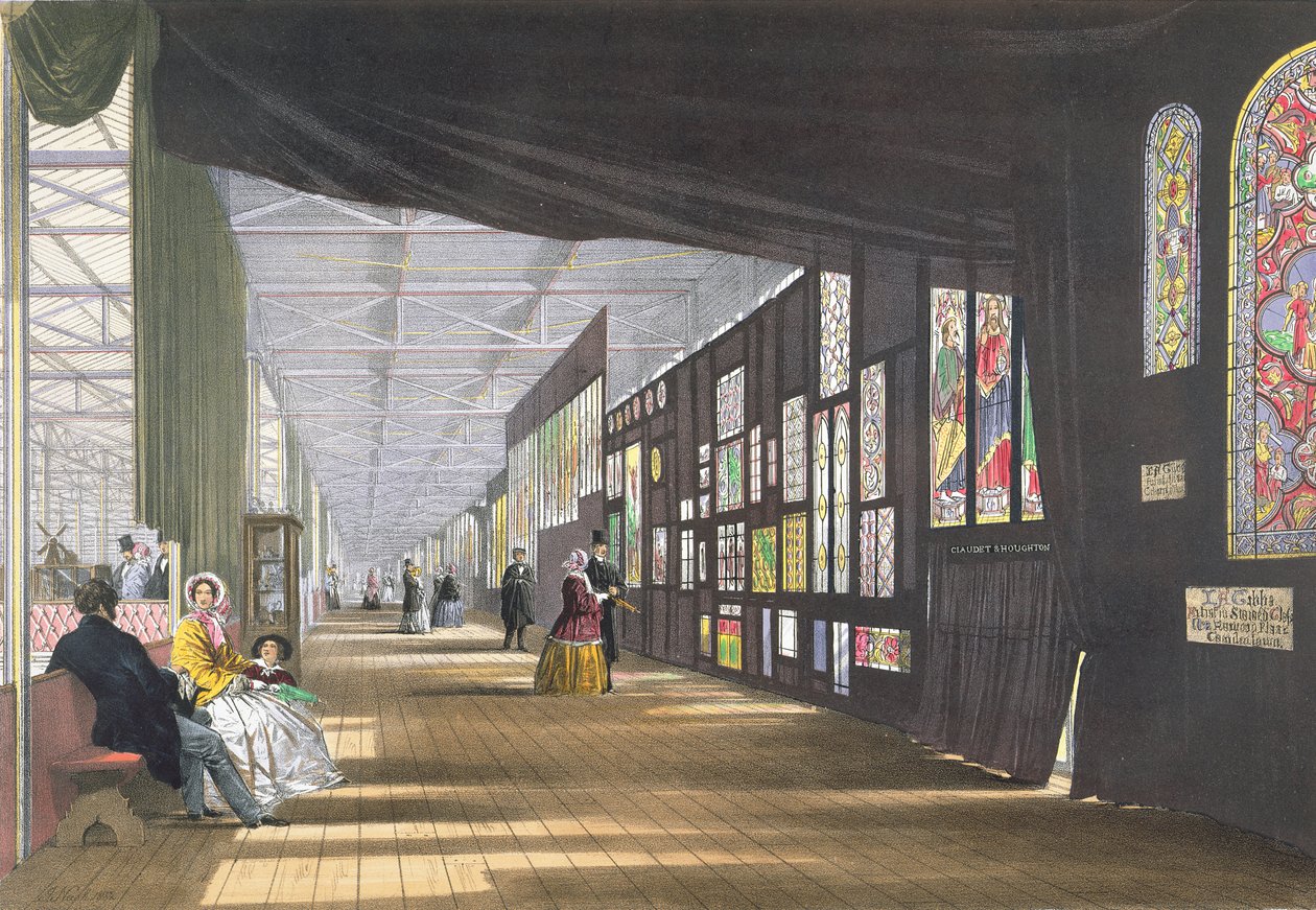 Galerie de vitraux, de Dickinsons Comprehensive Pictures of the Great Exhibition of 1851, publié en 1854 - English School