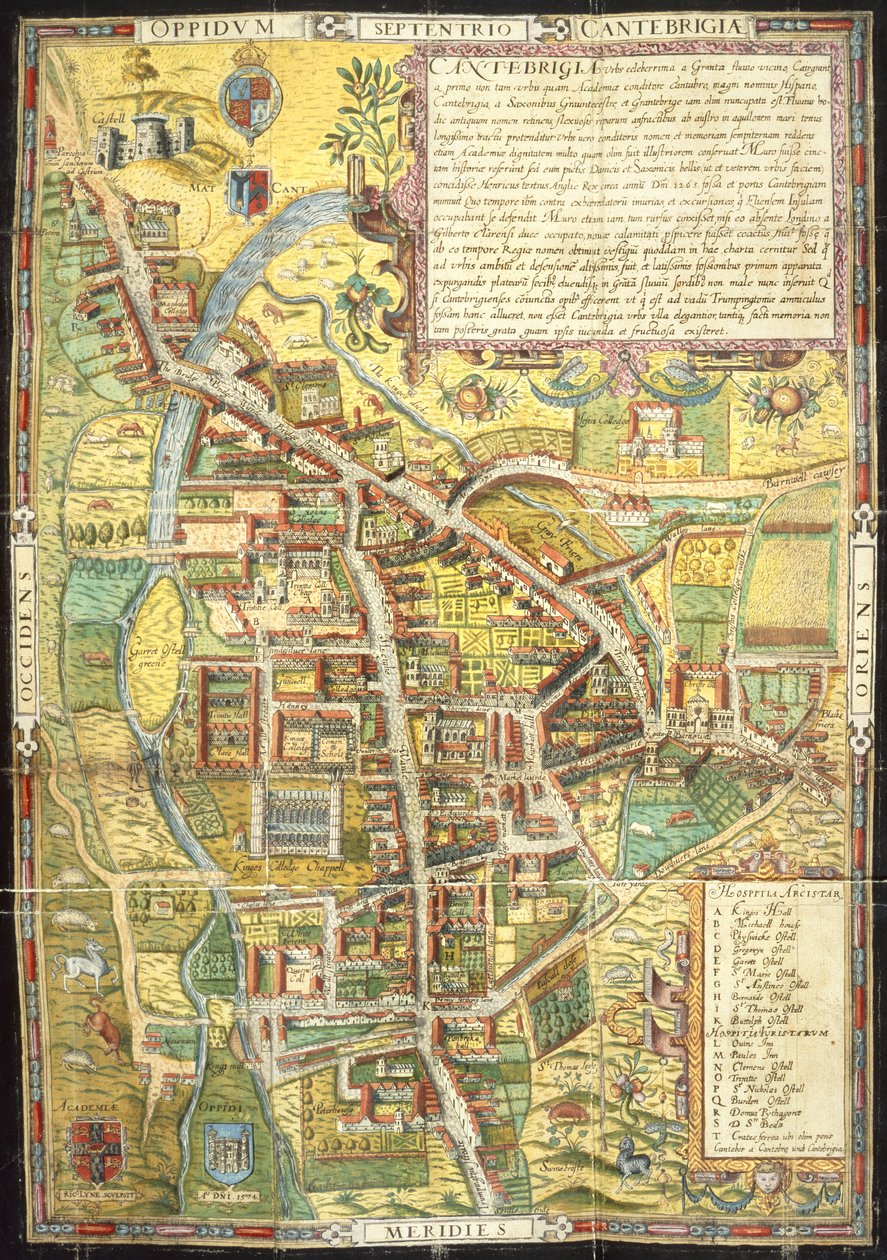 Plan de rue de Cambridge - English School
