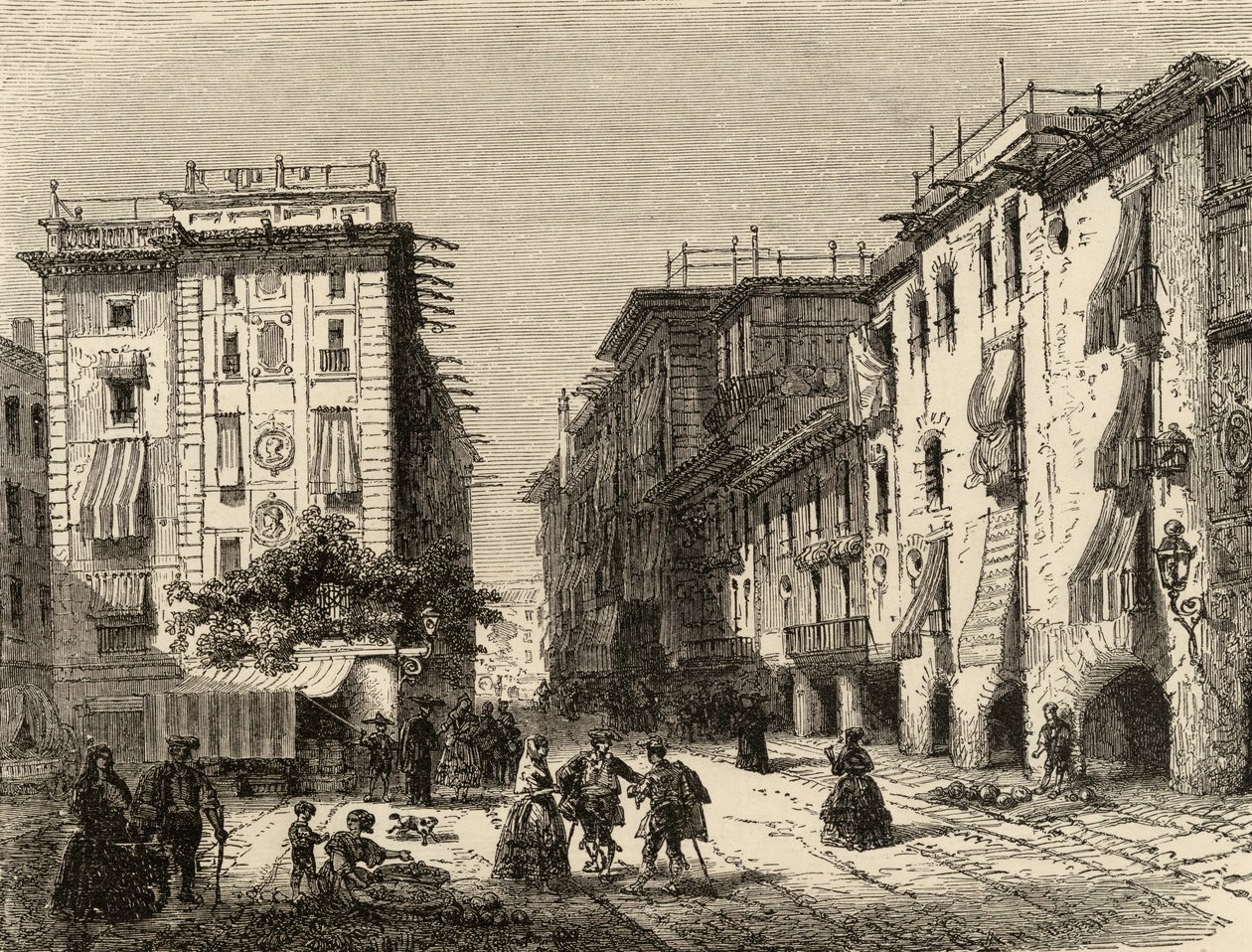 Rue à Barcelone, illustration de 