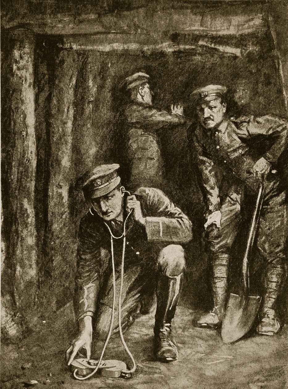 Moment tendu dans les opérations de minage de tranchées, 1914-19 - English School