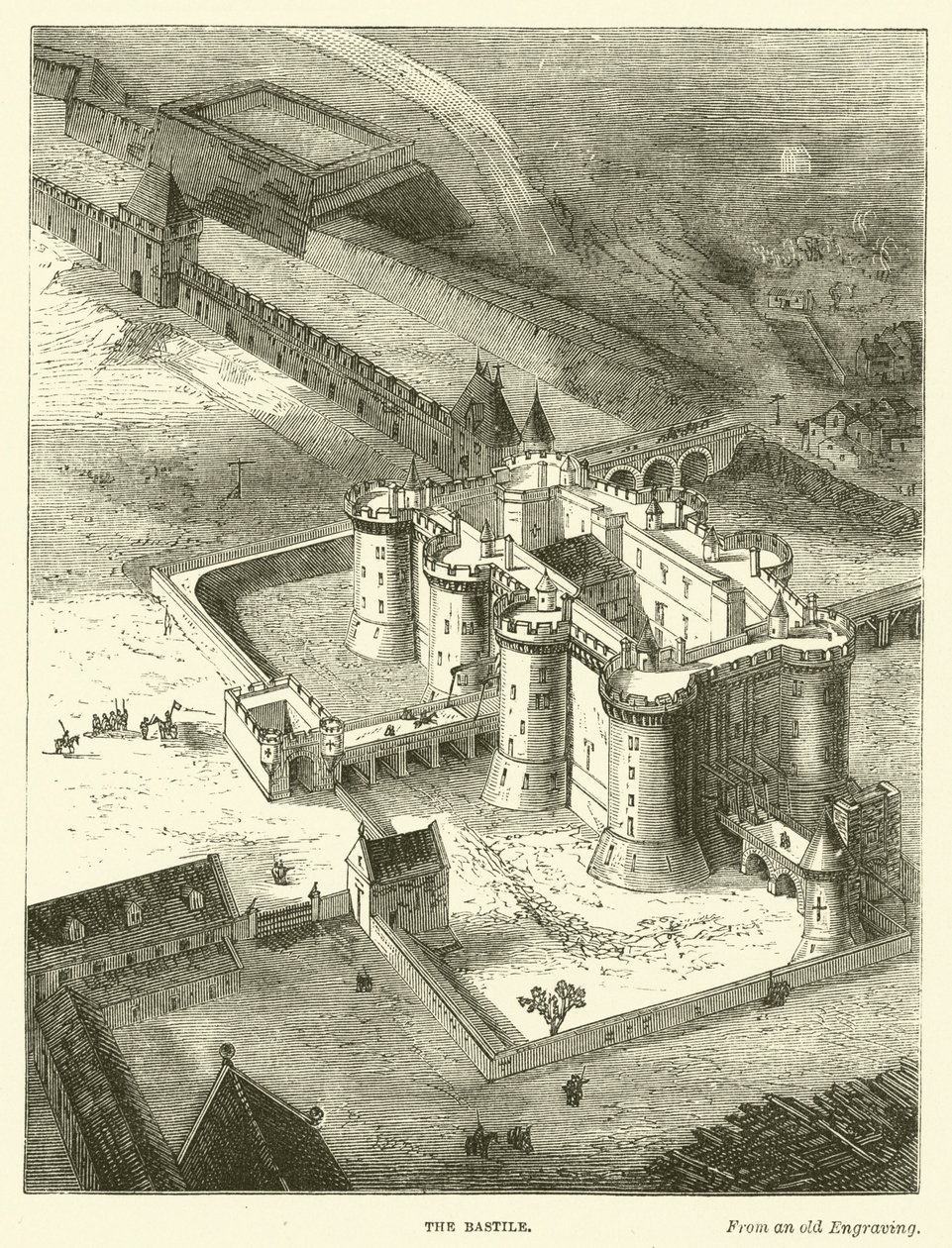 Le Bastile (gravure) - English School