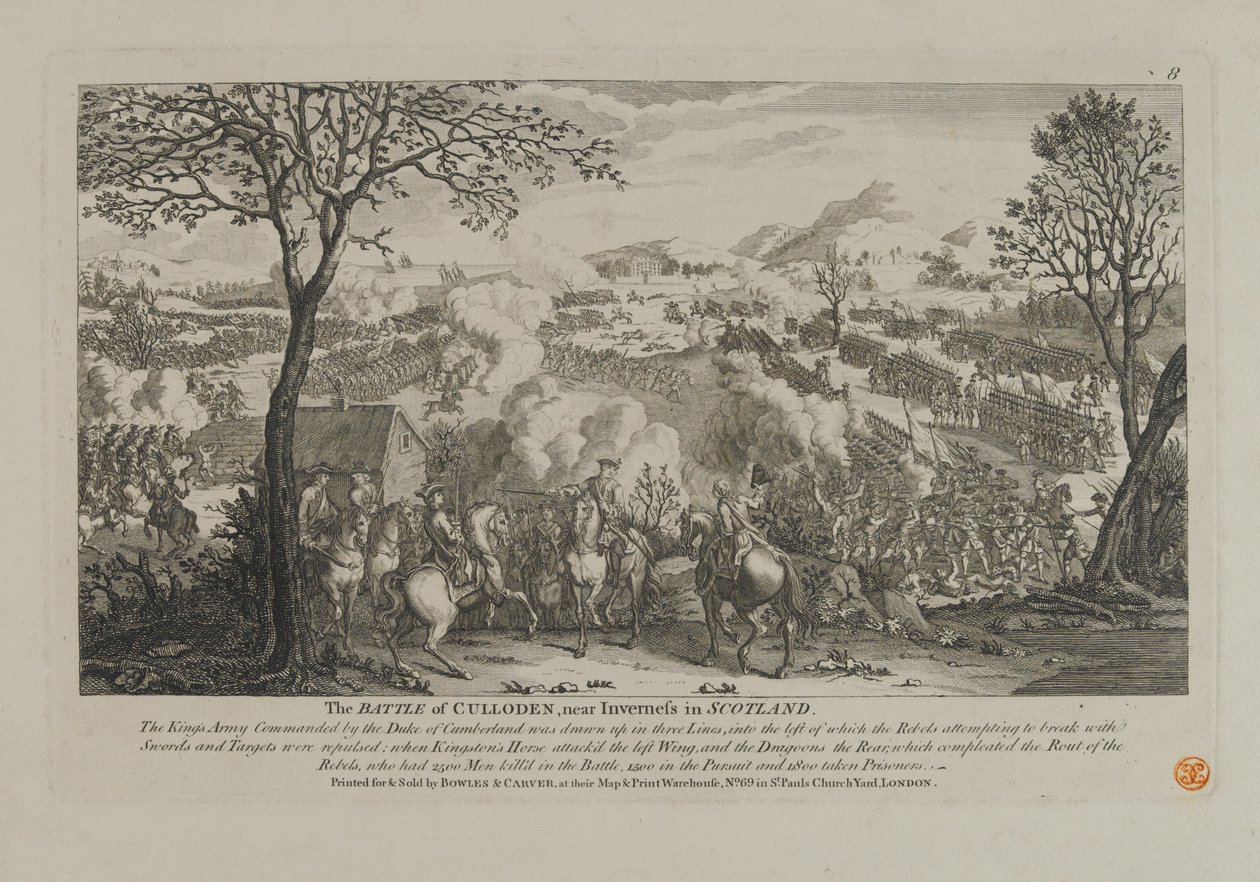 La bataille de Culloden, près d