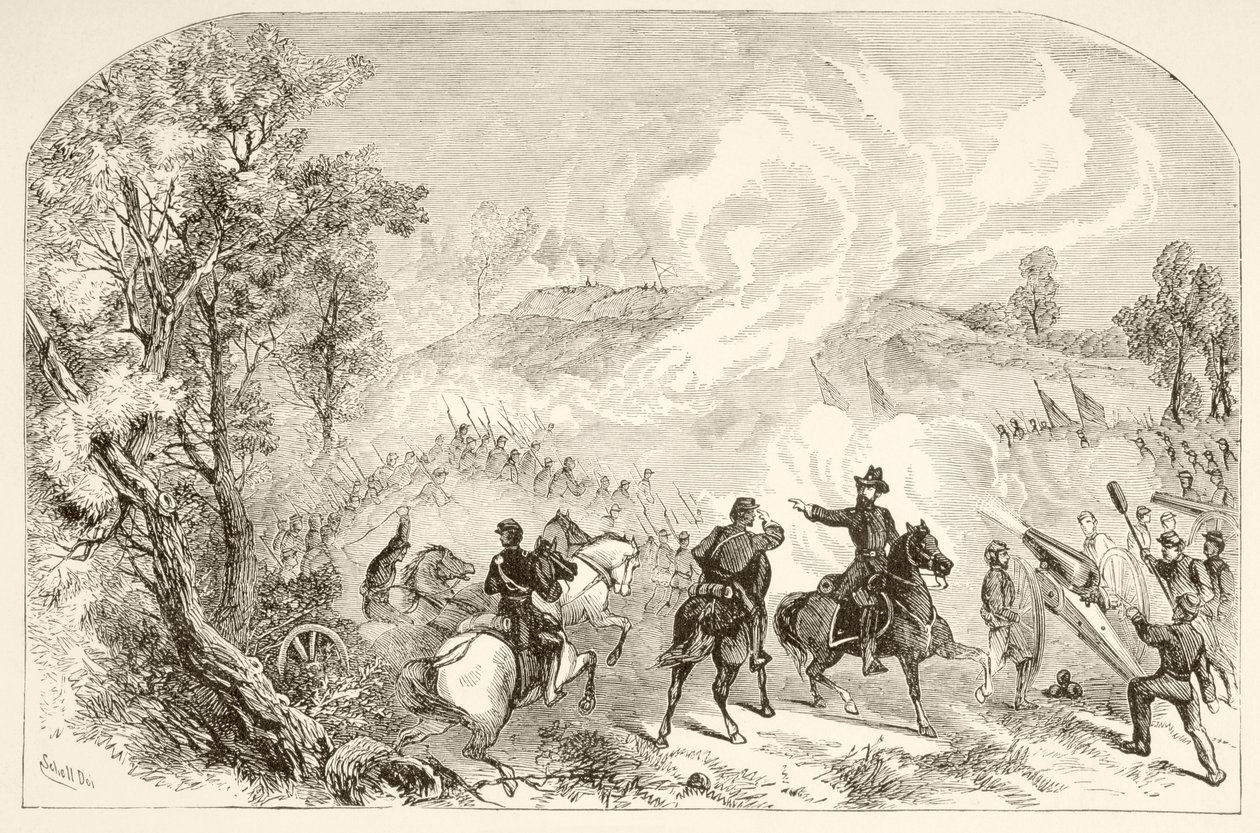 La bataille de Gettysburg - English School