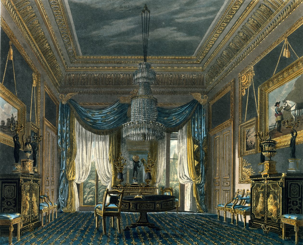 La Chambre en velours bleu, Carlton House - English School