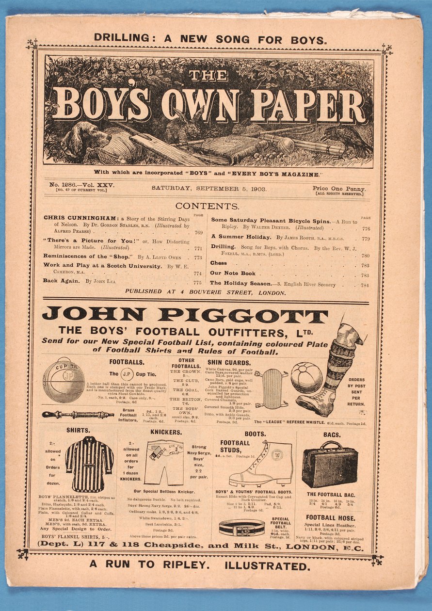 The Boys Own Paper, 1903 - English School