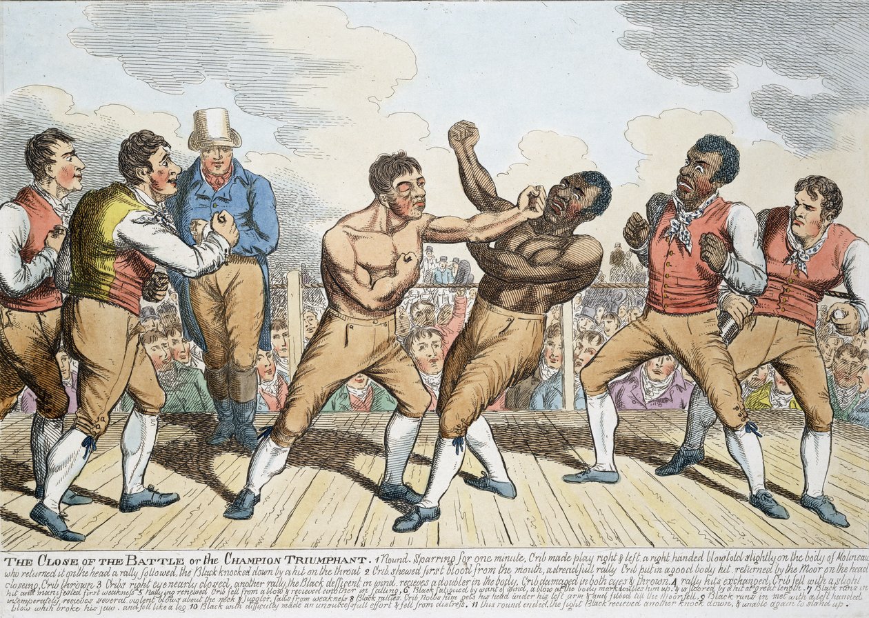 La Fin de la Bataille ou le Champion Triomphant, publié en 1811 - English School