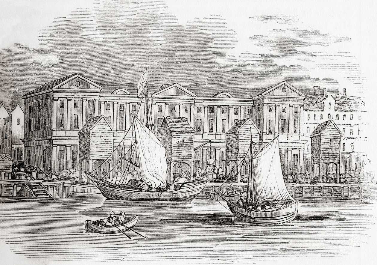 La Douane, Londres, Angleterre, telle qu