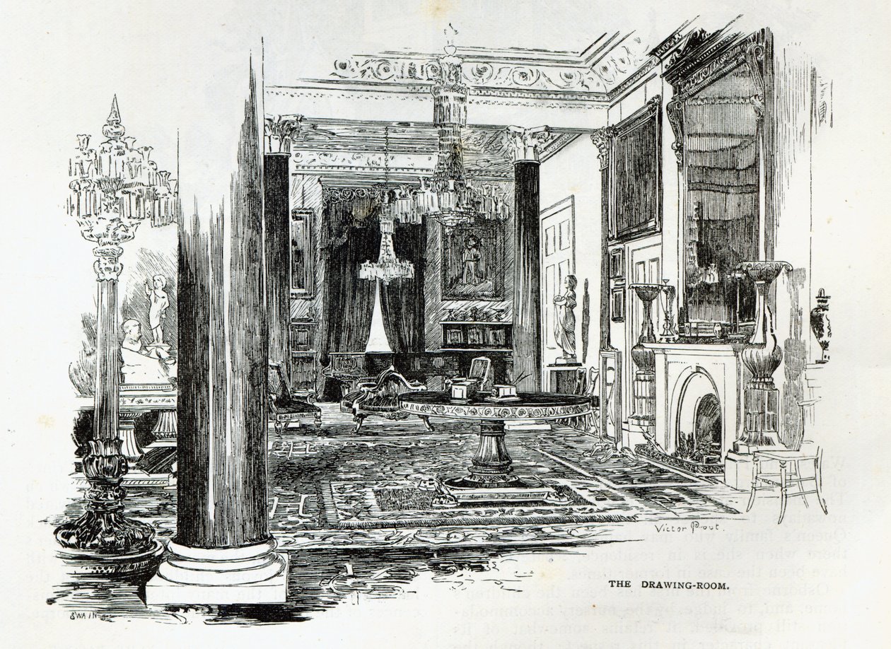Le Salon, Osborne House, de 