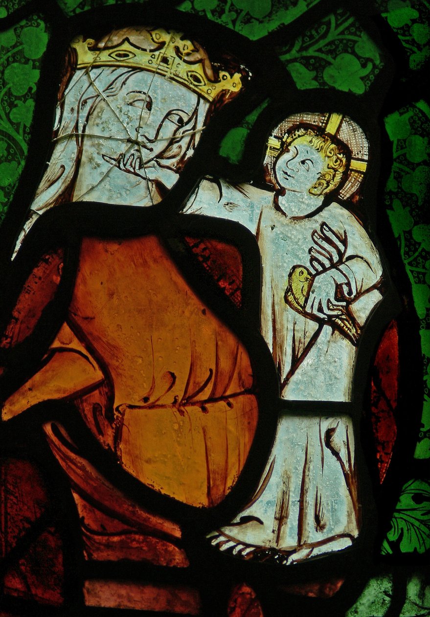 La fenêtre Est (Ew) représentant la Vierge Marie avec l