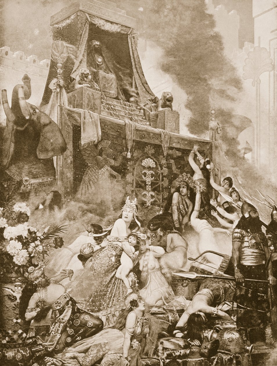 La Chute de Ninive, illustration de l