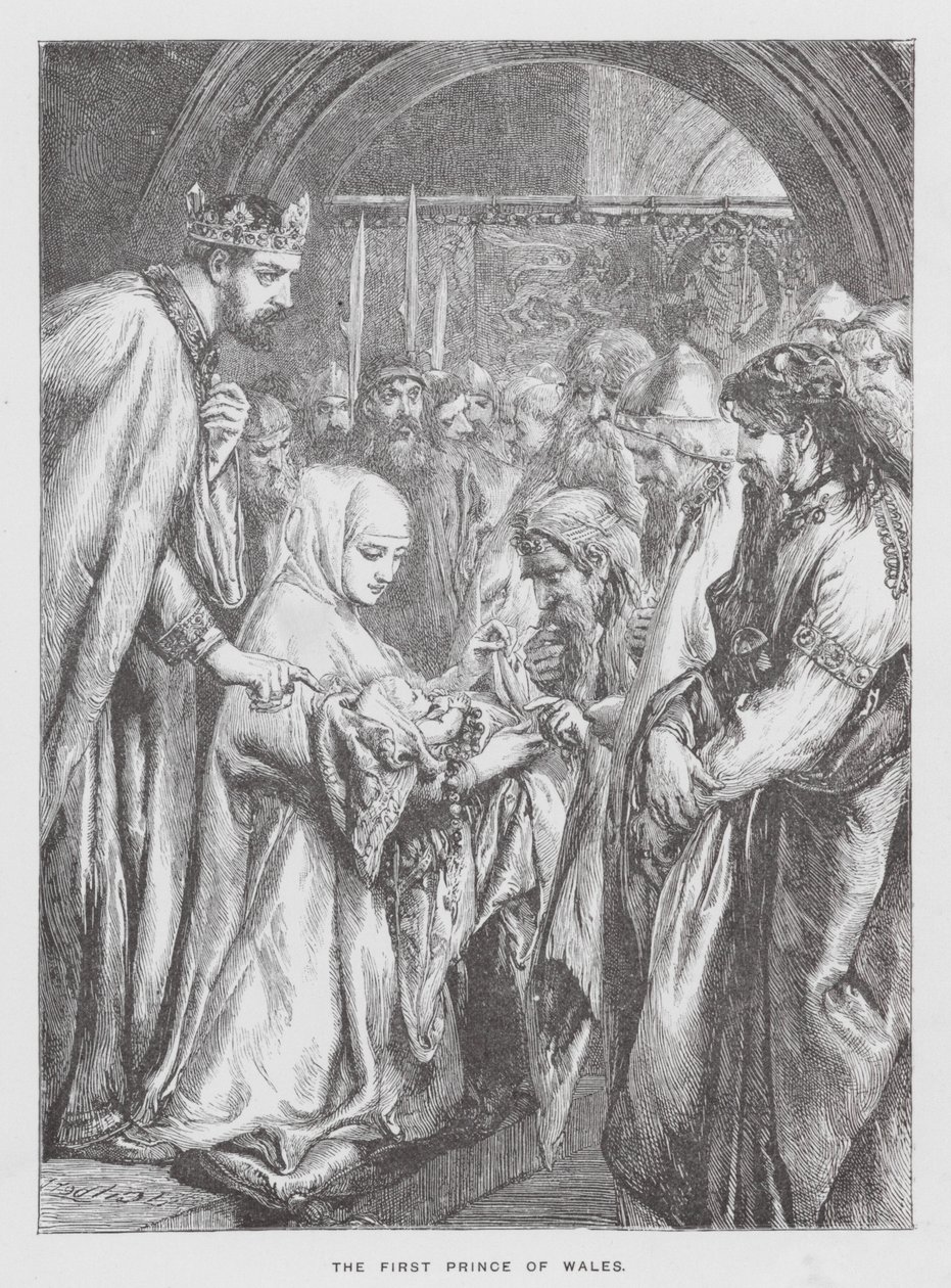 Le premier prince de Galles (gravure) - English School