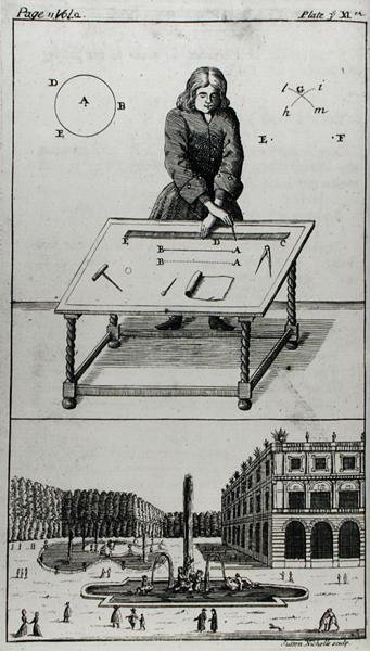 Le concepteur de jardin, frontispice de 