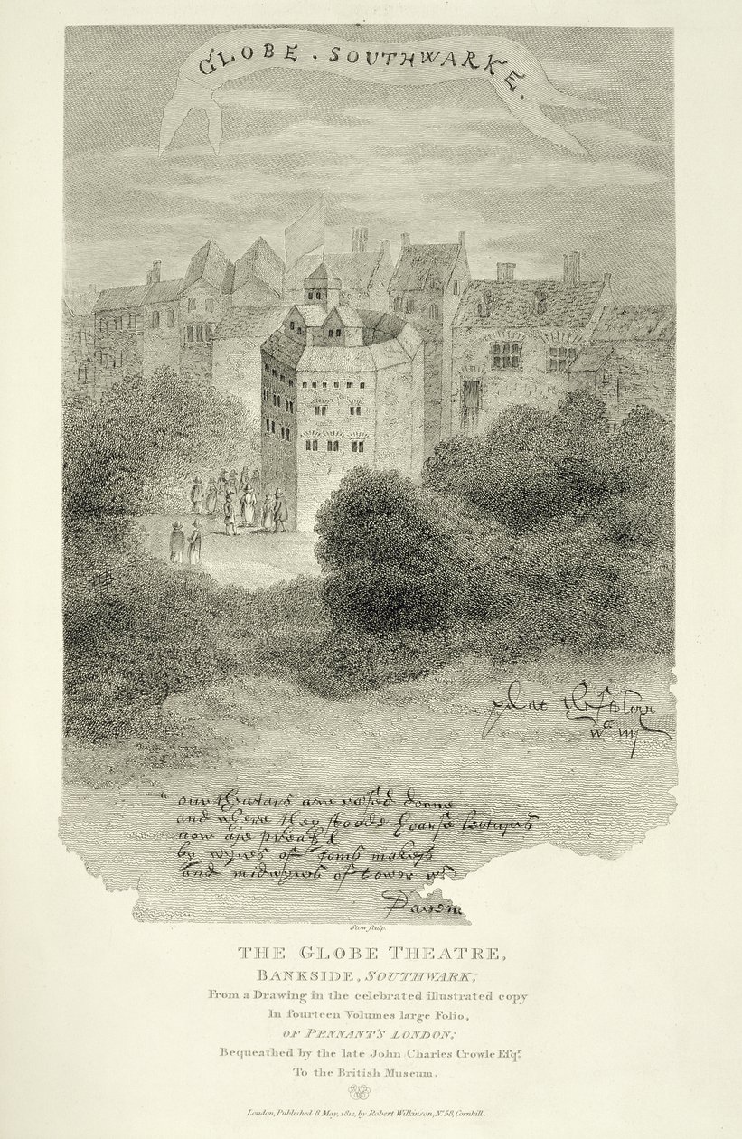 Le Théâtre du Globe, Bankside, Southwark, d