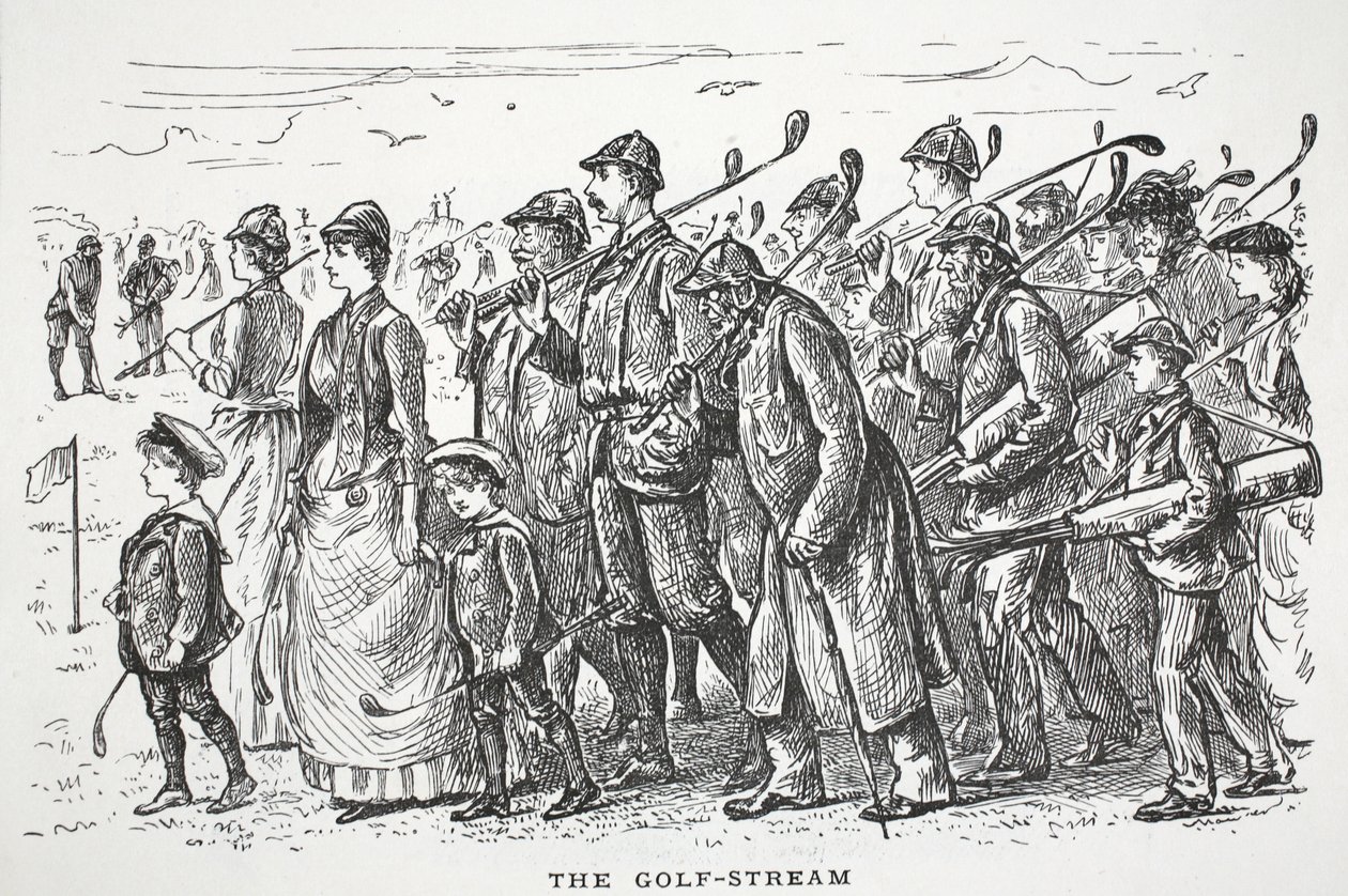 Le courant de golf, illustration de Punch - English School
