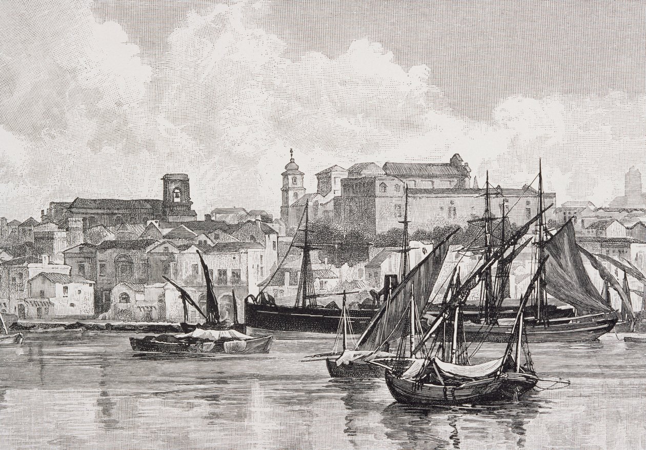 Le port, Brindisi, Italie, de 