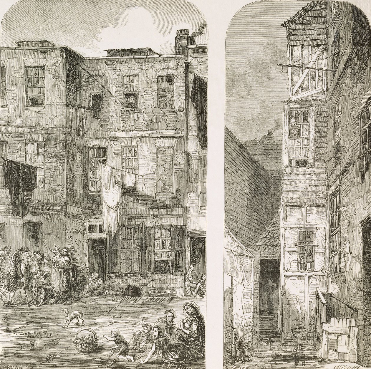 Les Maisons des Pauvres de Londres, de 