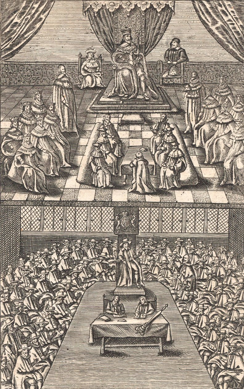 La Chambre des Lords et la Chambre des Communes sous le roi Charles Ier, c.1640 - English School