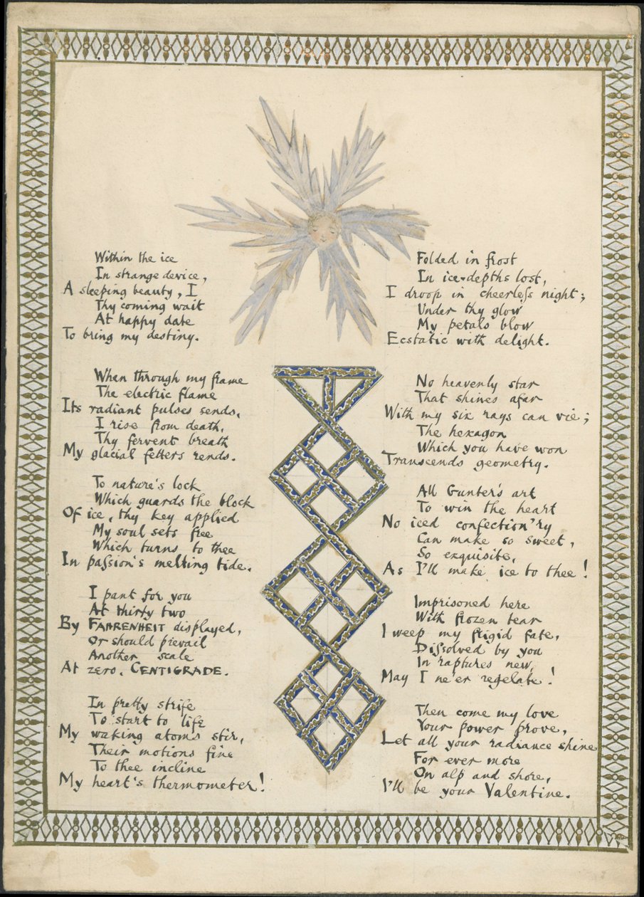 La Fleur de glace, publié dans The Reader, 1865 - English School