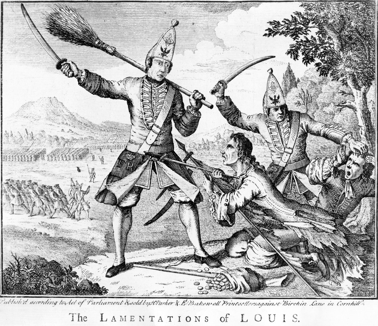 Les Lamentations de Louis, 1757 - English School