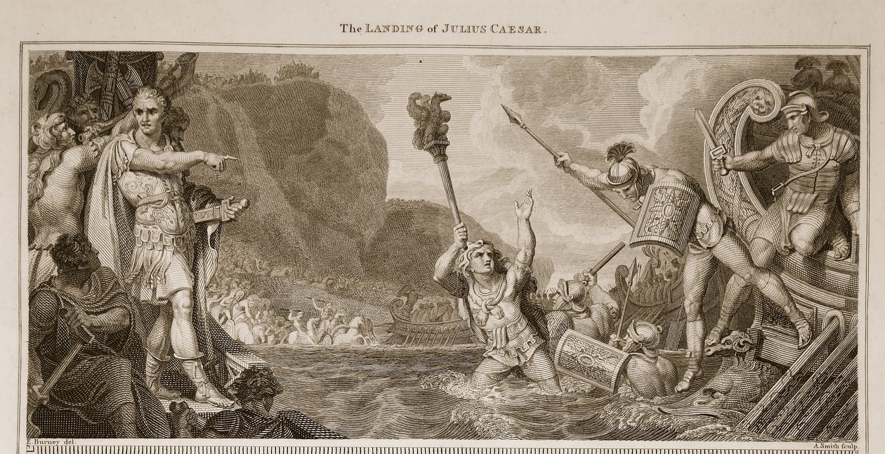Le débarquement de Jules César, illustration de L