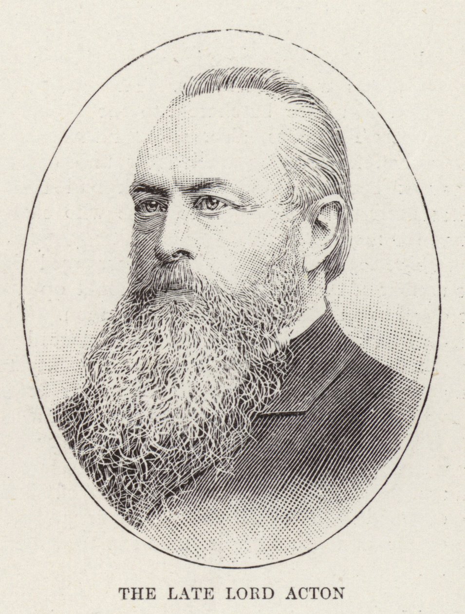 Feu Lord Acton (gravure) - English School