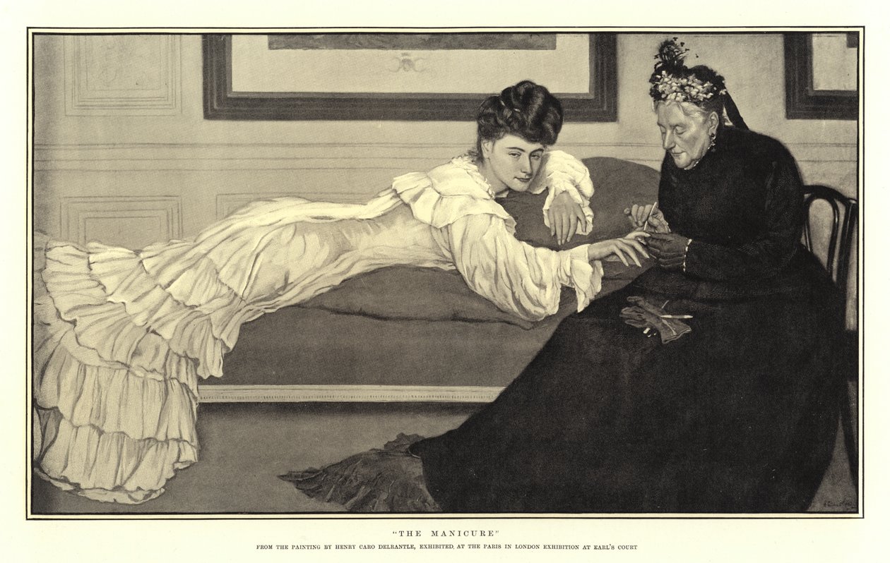 La manucure (gravure) - English School