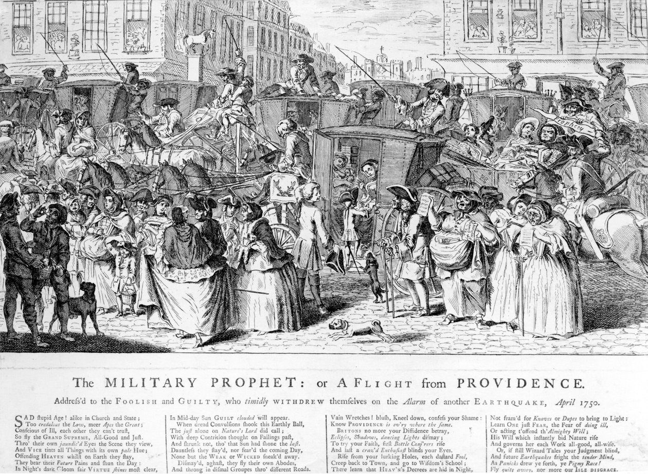 Le Prophète Militaire, ou une Fuite de Providence, 1750 - English School