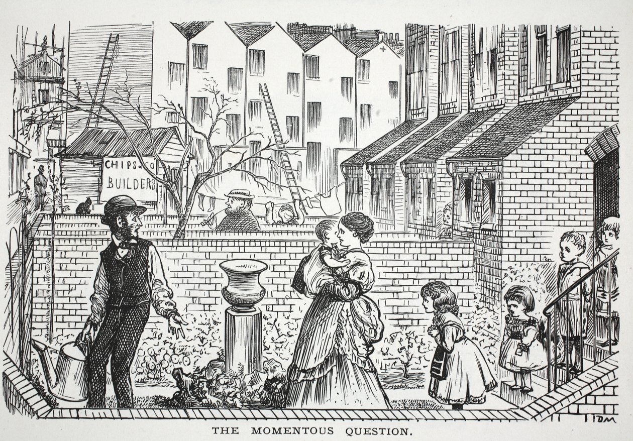 La question importante, illustration de Punch - English School