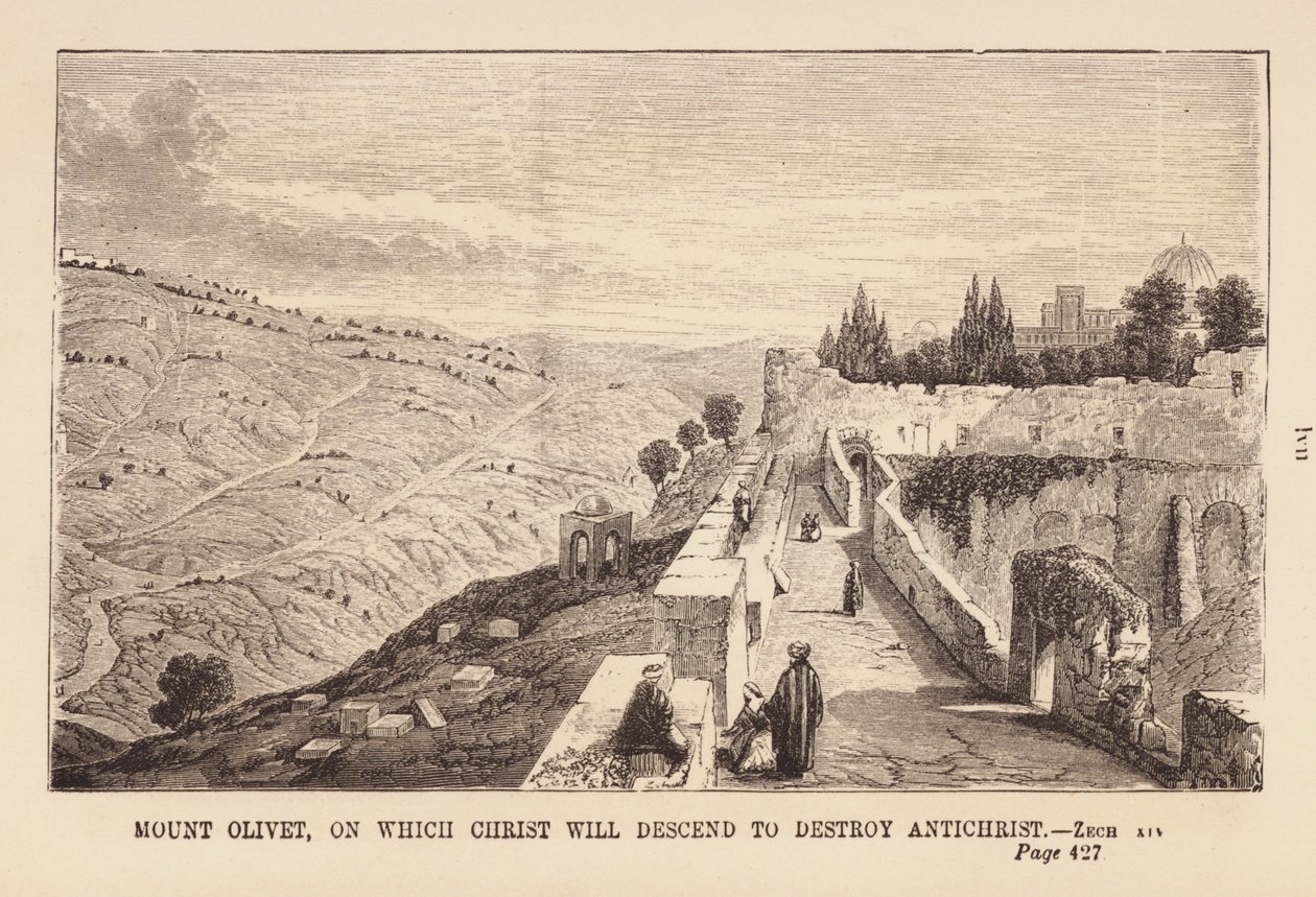Le Mont des Oliviers (gravure) - English School