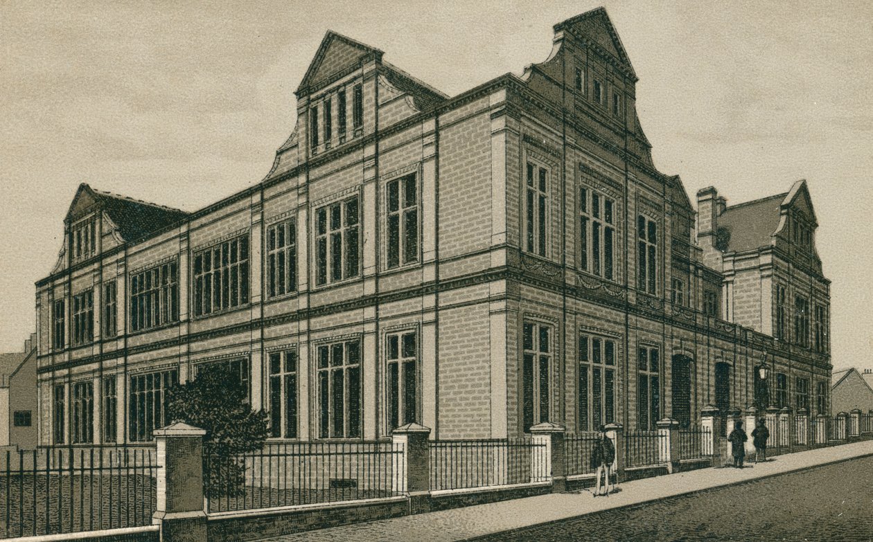 The Museum, Ipswich (lithographie) - English School
