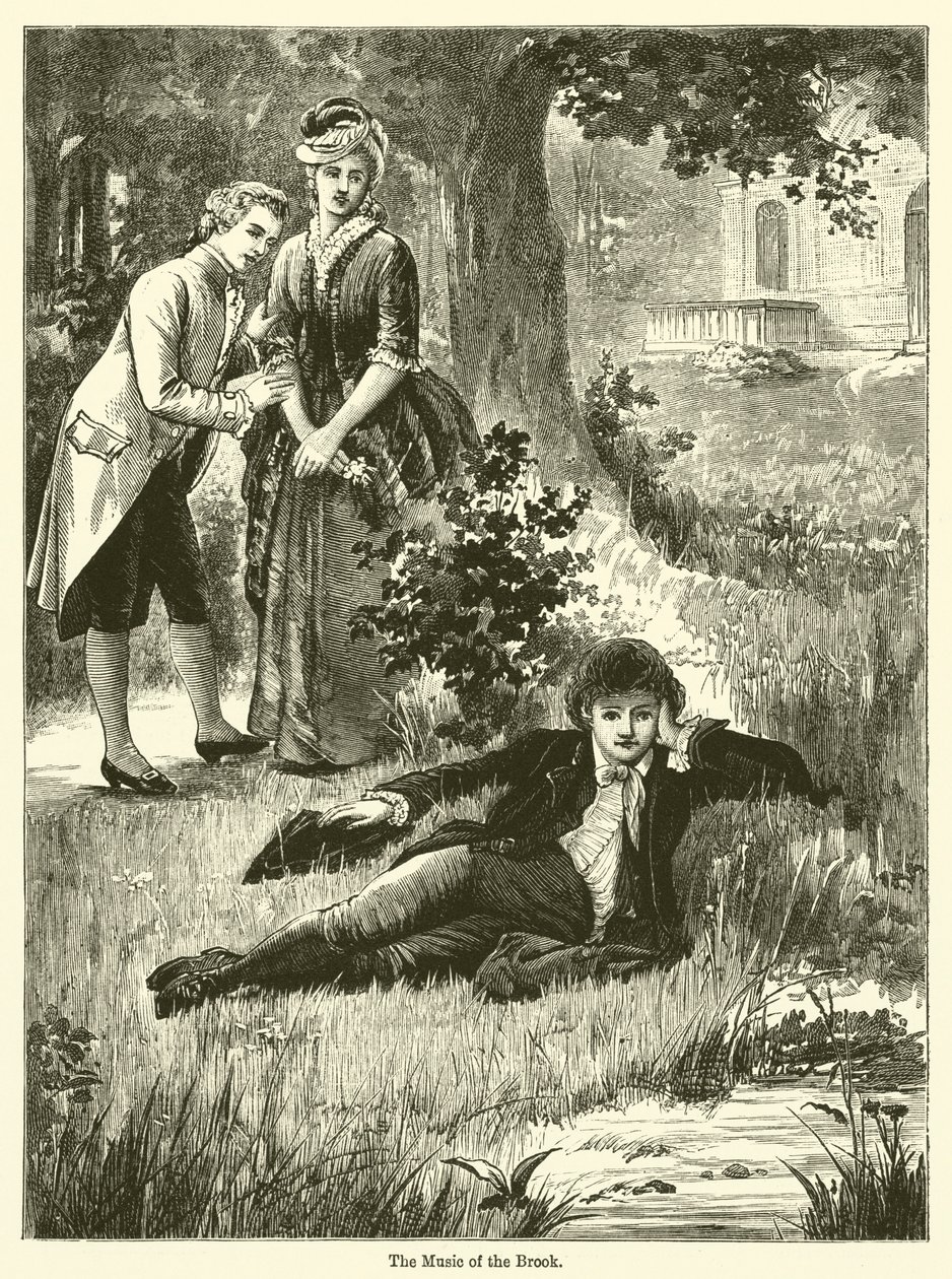 La musique du ruisseau (gravure) - English School