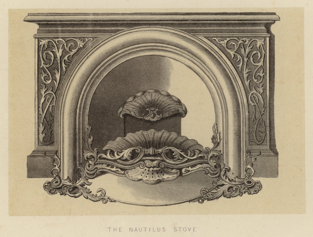 Le fourneau Nautilus (lithographie) - English School