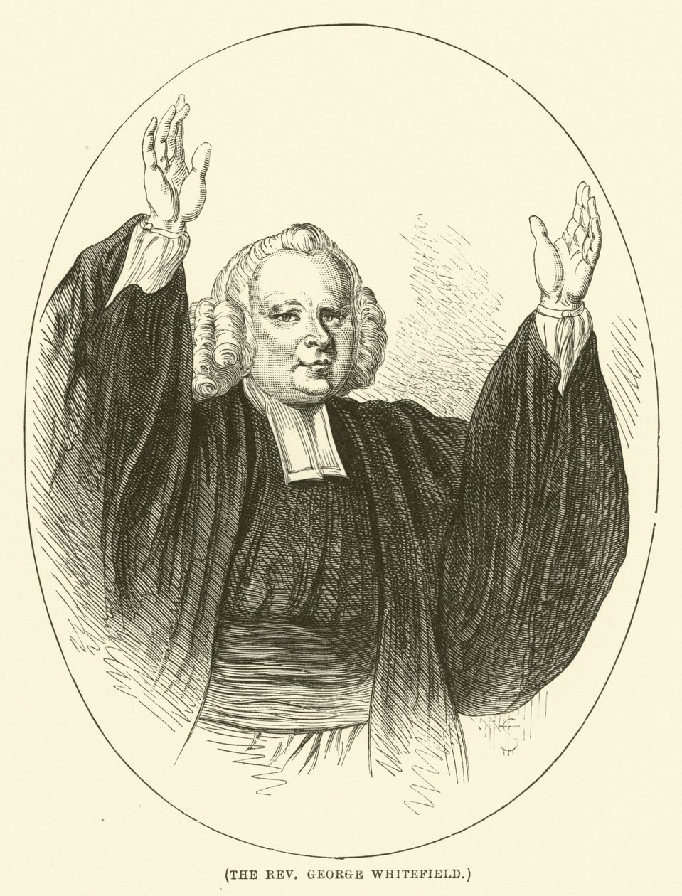 Le révérend George Whitefield (gravure) - English School
