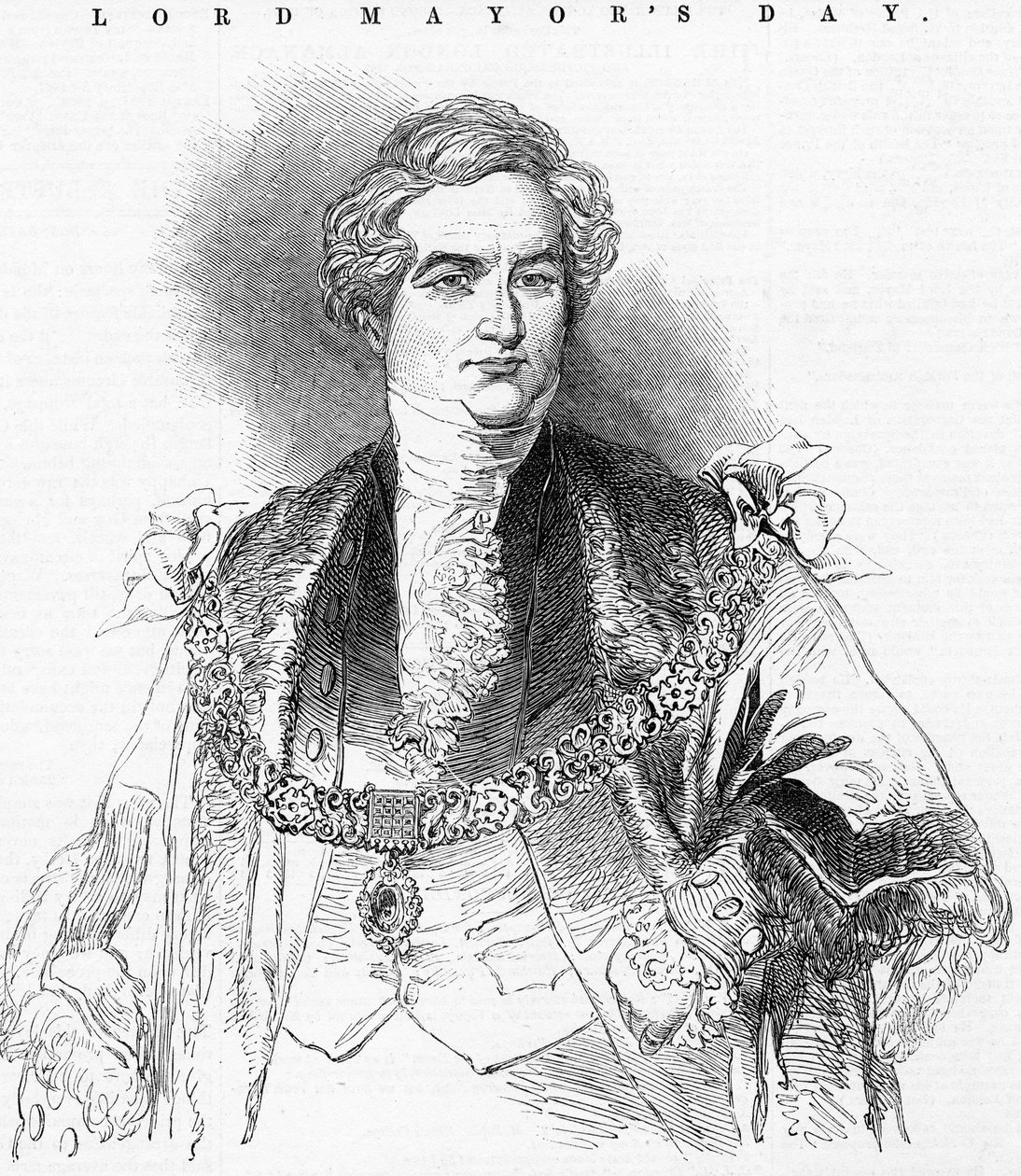 Le très honorable Lord Maire, Sir G. Carroll, illustration de 